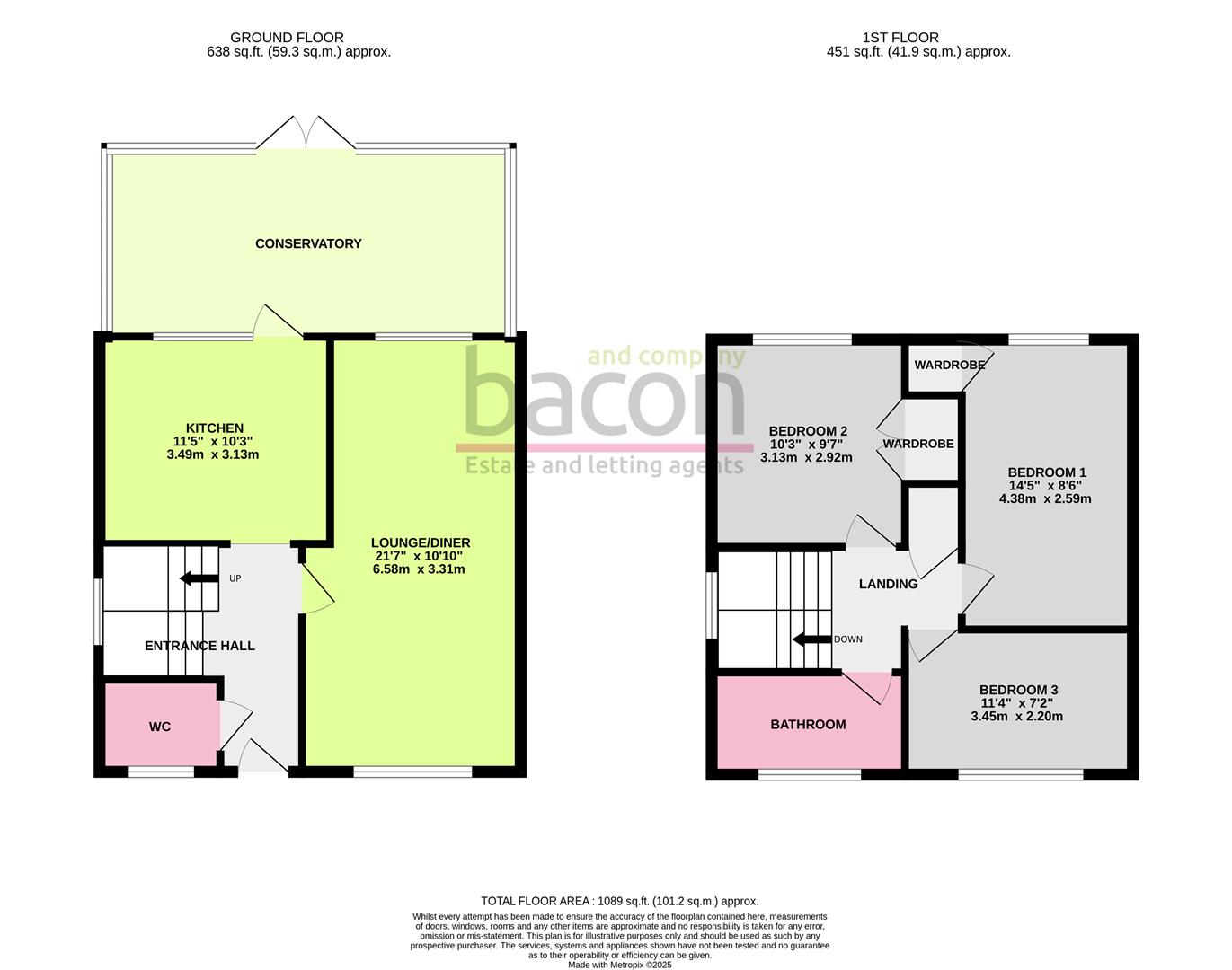 Floor Plan | House - End Terrace | Mckerchar Close, Lancing, BN15 | Sold - Subject to Contract